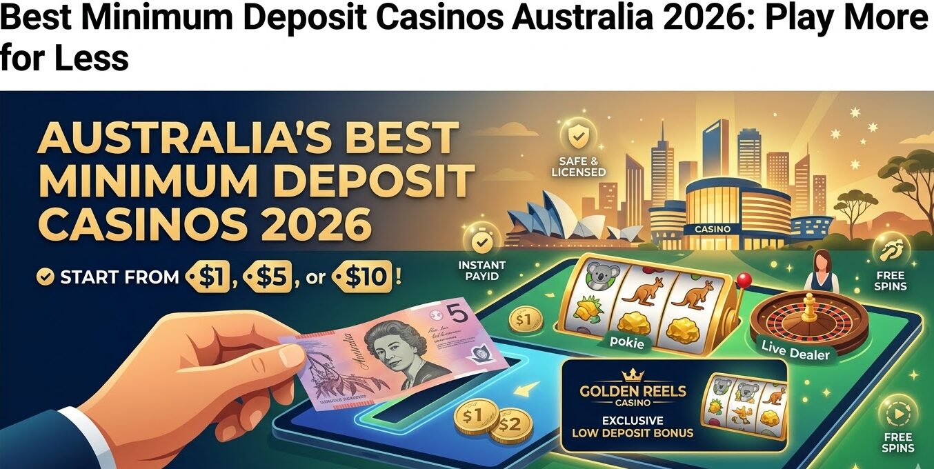 💸 Best Minimum Deposit Casinos Australia 2026: Play More for Less